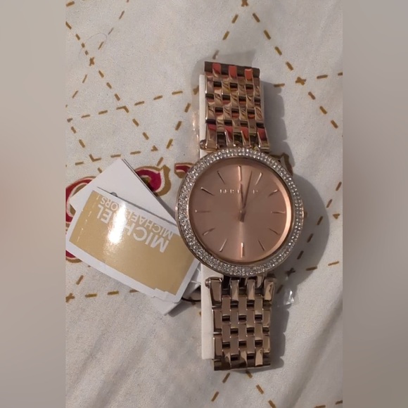 Michael Kors Women's Watch in Rose Gold with Crystal Accents - Picture 1 of 4